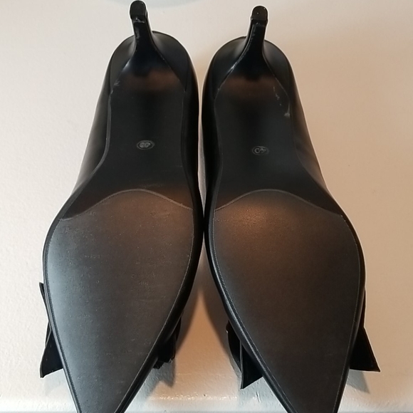 MELYA BLACK POINTED TOE PUMPS - Picture 5 of 6